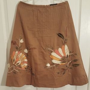 BCBG MaxAzria Embellished A-Line Skirt: Size 4